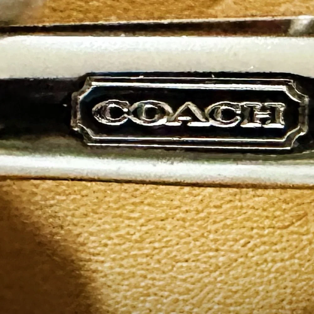 Vintage Coach tote bag shoulder bag Tan Leather 2007 - Picture 5 of 17